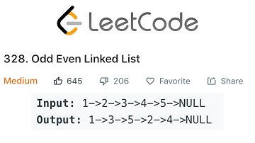 LeetCode Odd Even Linked List Solution Explained - Java