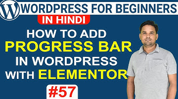 Learn How to Add Progress Bar with Elementor in WordPress | WordPress Tutorial