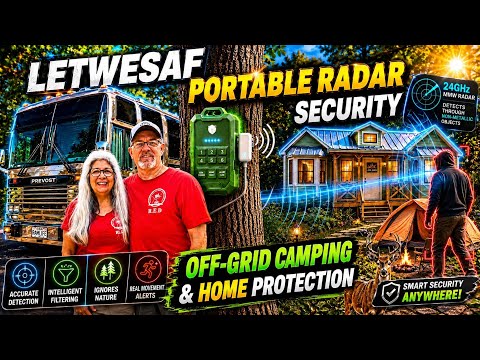 LETWESAF Home & Camping Perimeter Alarm | SOLAR OPTION! | Honest Review 
