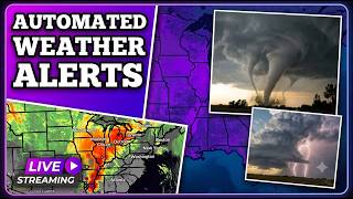 🔴 LIVE - Severe T-Storms Across IA, NM & NC - National Weather Alerts with Doppler #SevereWeather