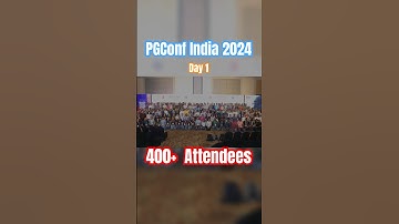 PGConf India 2024 - Day 1 #shortsvideo #vlog #conference #postgres #pgconfIndia #india