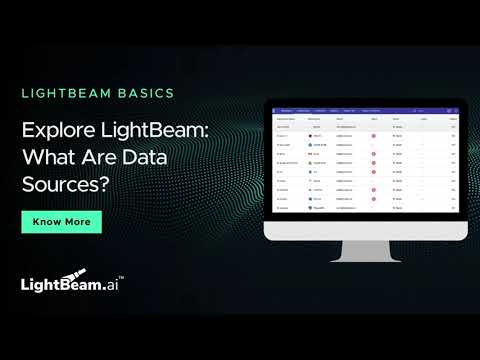 Explore LightBeam: What Are Data Sources