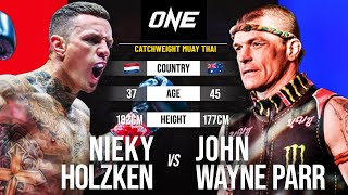 LEGEND VERSUS LEGEND 🤯 Nieky Holzken vs. John Wayne Parr | Full Fight Replay