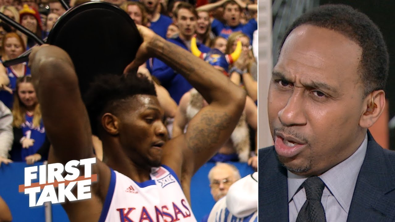 Stephen A. reacts to the brawl at Kansas vs. Kansas State | First Take