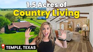 BREATHTAKING Temple, Texas Home on 1.5 ACRES for UNDER $400K!