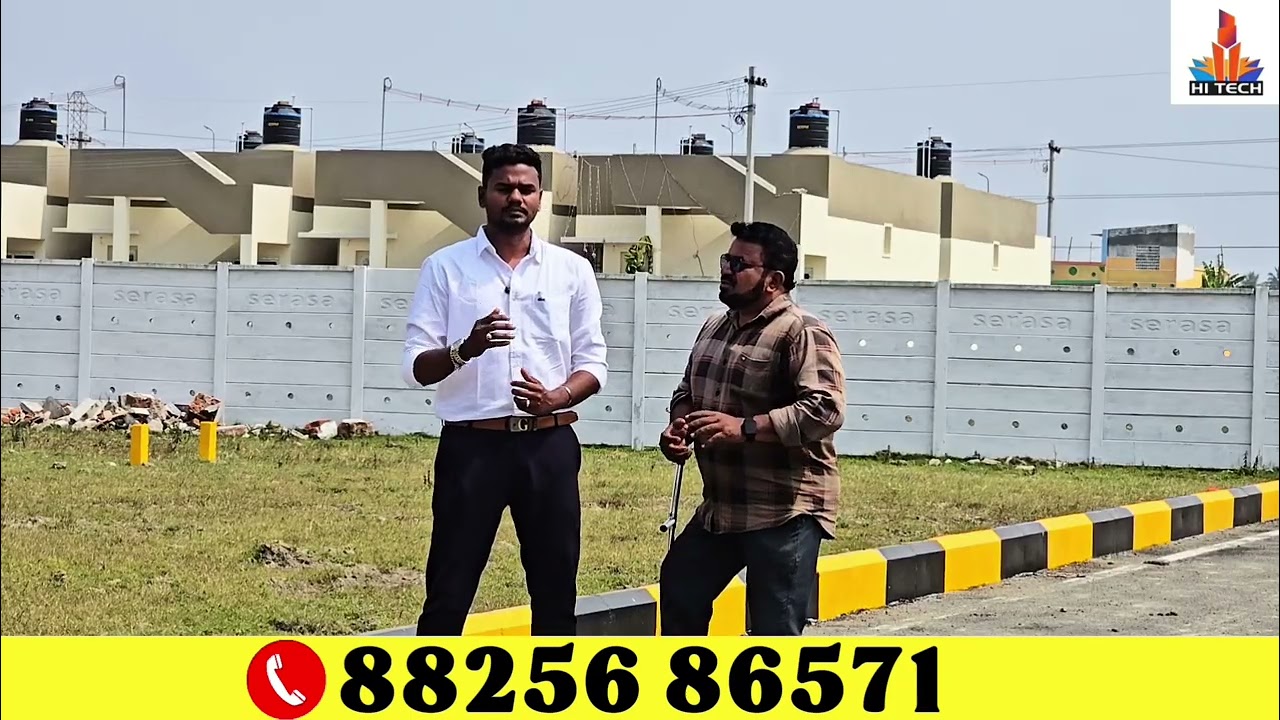 Plots for sale in padappai| on road project]