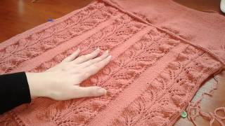 картинка: Ажурное платье спицами. Часть 8.