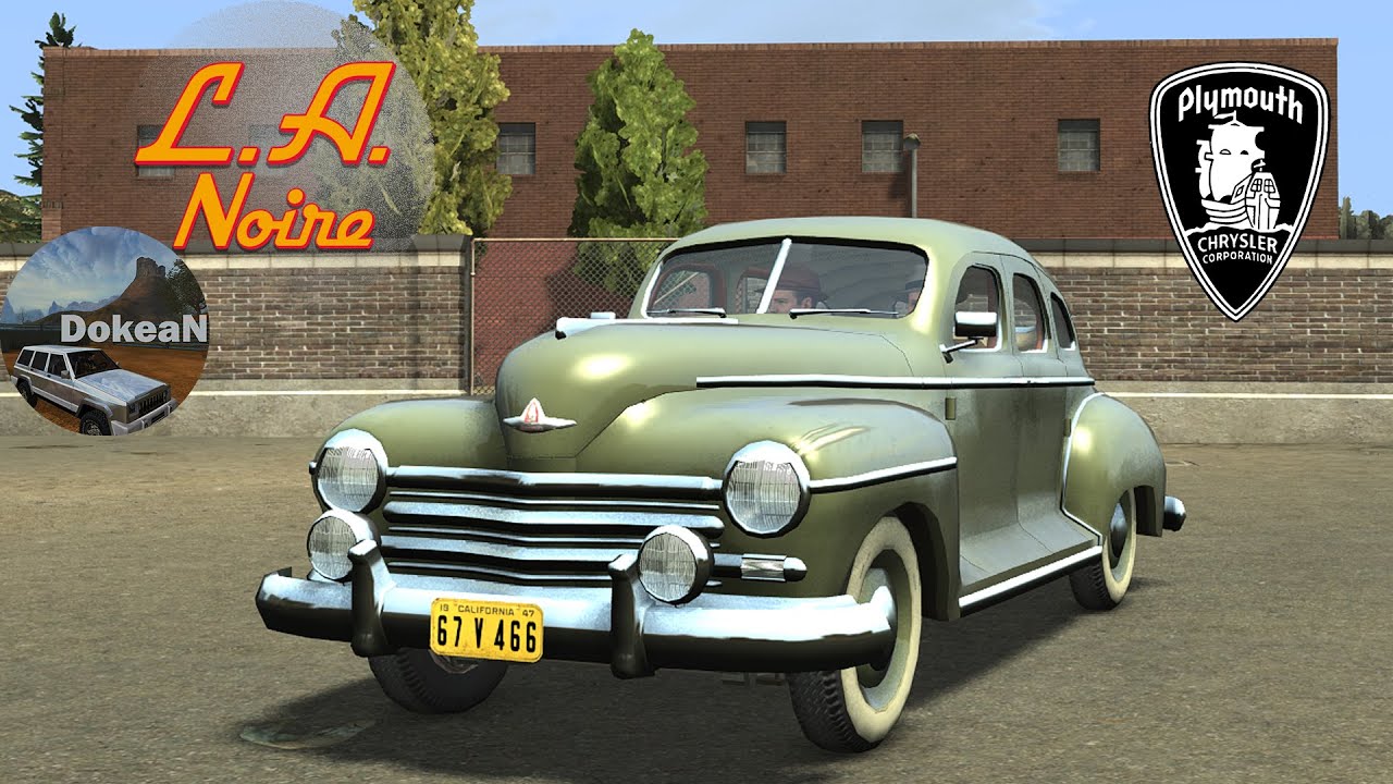 1947 Plymouth Special Deluxe Six - L.A.Noire - YouTube