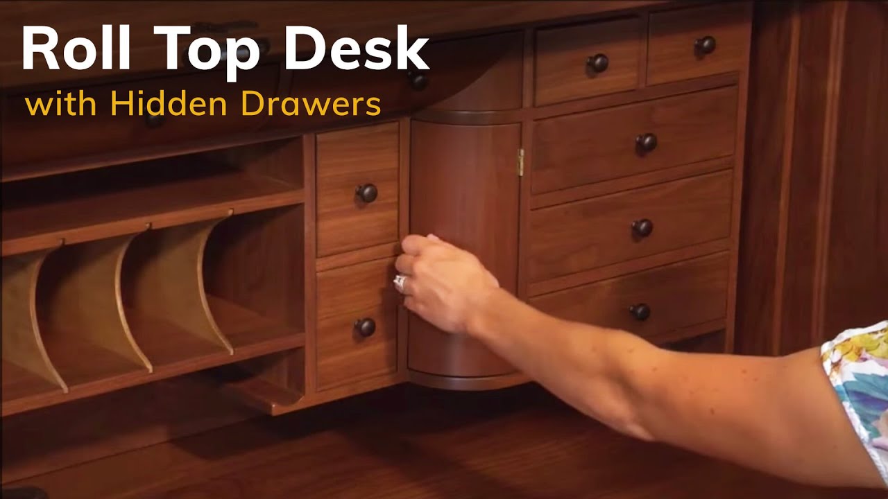 Home Office: Mission Deluxe Roll Top Desk | Dutchcrafters - Youtube