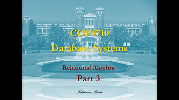 Relational Algebra Part 3