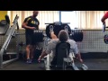700lb leg press by a 53 year old man with two broken legs