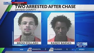 Daviess County chase ends in 2 arrests