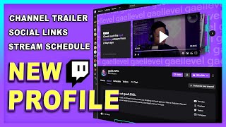 How to customize the new twitch profile page with all features.
channel trailer, social links, and schedule are part of update. this
video is...