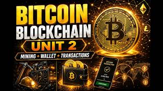 BA 667 MJ | MBA BA | Bitcoin Blockchain Complete Tutorial | Blockchain Unit 2 | Hindi + English