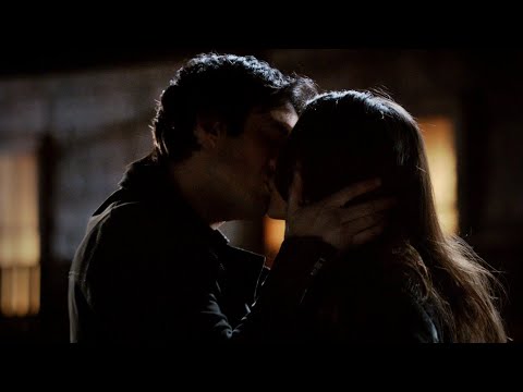 damon and elena first kiss 3x10 on Make a GIF