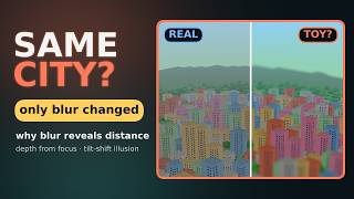 Same City, Only Blur Changed: Why It Looks Like a Toy (Depth from Focus Explained)