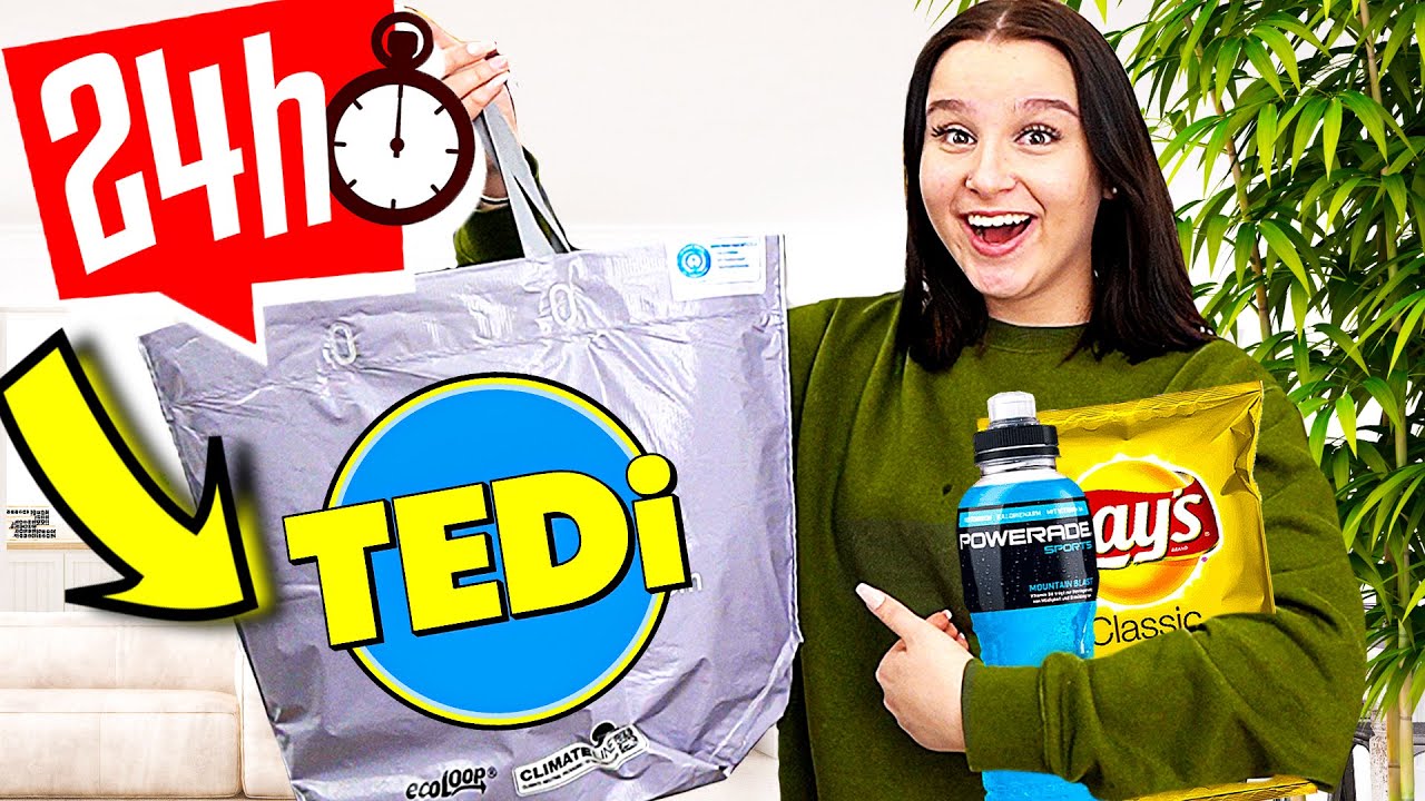 1 Tag lang nur TEDI ESSEN ! 😳🍭  - Celina