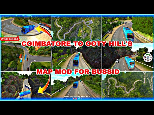 🤩💯 NEW COIMBATORE TO OOTY HILL'S MAP IN BUS SIMULATOR INDONESIA SECRET HIDDEN PLACE IN NEW MAP class=