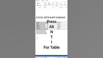 Create Table in Shortcut way on Ms Word | #reels #msword #exceltricks #shorts #microsoftoffice