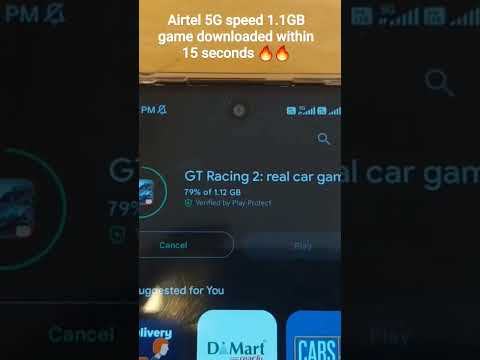 Airtel 5G speed test | 1.1GB game downloaded within 15 seconds 🔥🔥