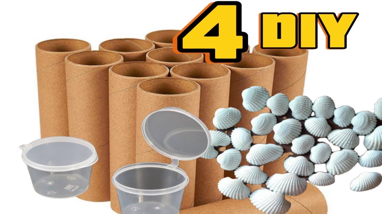 4 Amazing Transformations of Cardboard Rolls and Seashells Into ...