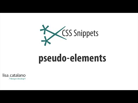 Pseudo elements