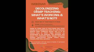 Decolonizing Cégep teaching: What's working and what's not?
