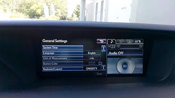 Lexus GS350 FSport - Setup Screen in depth demo