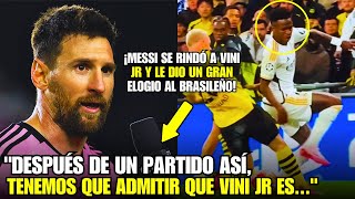 😱¡MADRE MÍA! ¡Miren lo que DIJO LIONEL MESSI SOBRE VINI JR QUE SORPRENDIÓ A TODOS!