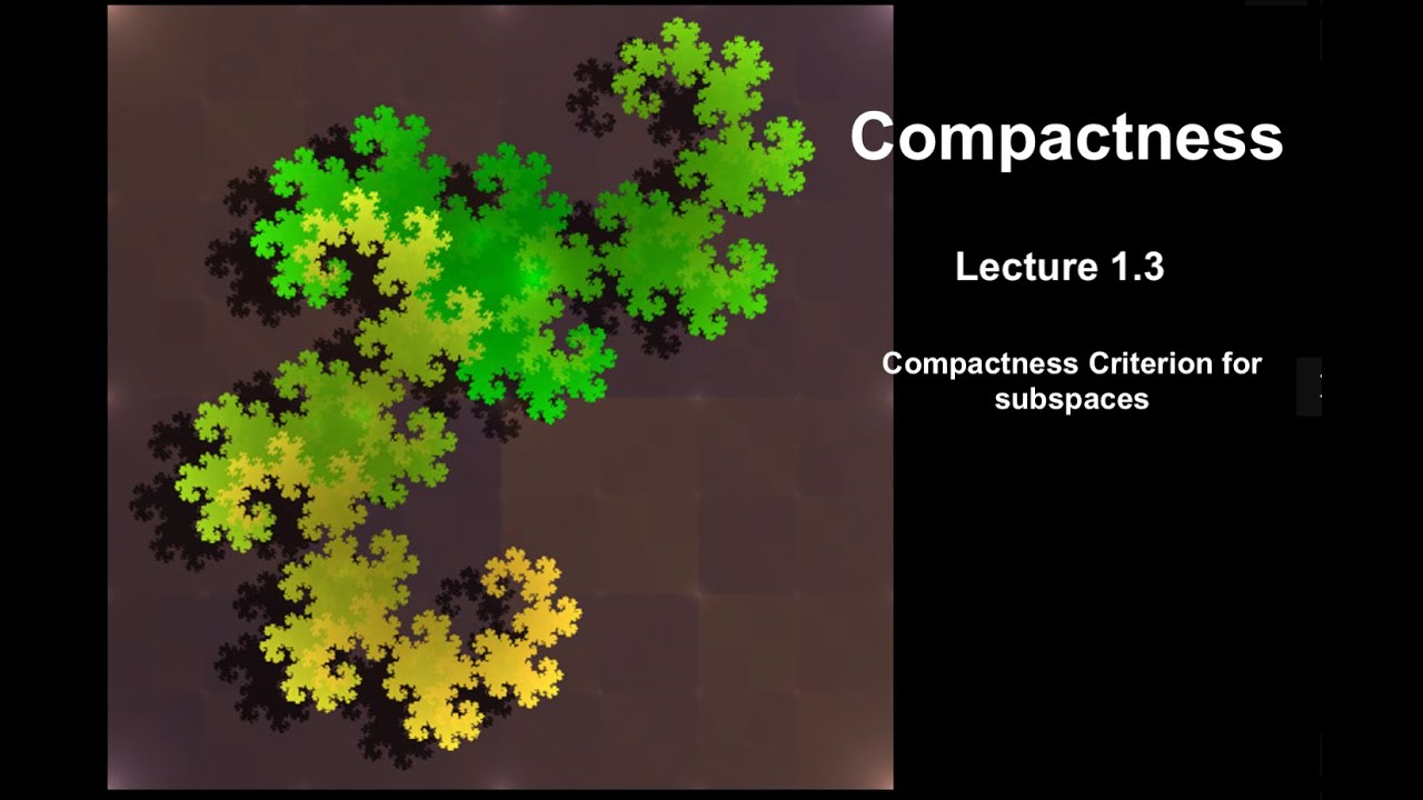 Compactness Criterion for Subspaces