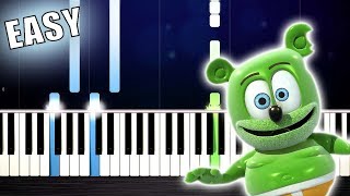 The Gummy Bear Song - EASY Piano Tutorial by PlutaX