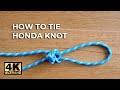 EASY to Tie the HONDA KNOT (Lasso Knot)   ⭐️4K Video ⭐️