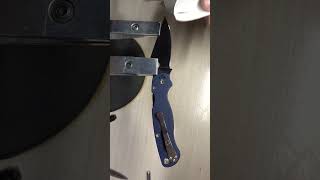 Заточка Spyderco Paramilitary Spy27 #shorts #остраяжизнь #paramilitary #spy27 #заточкаspyderco