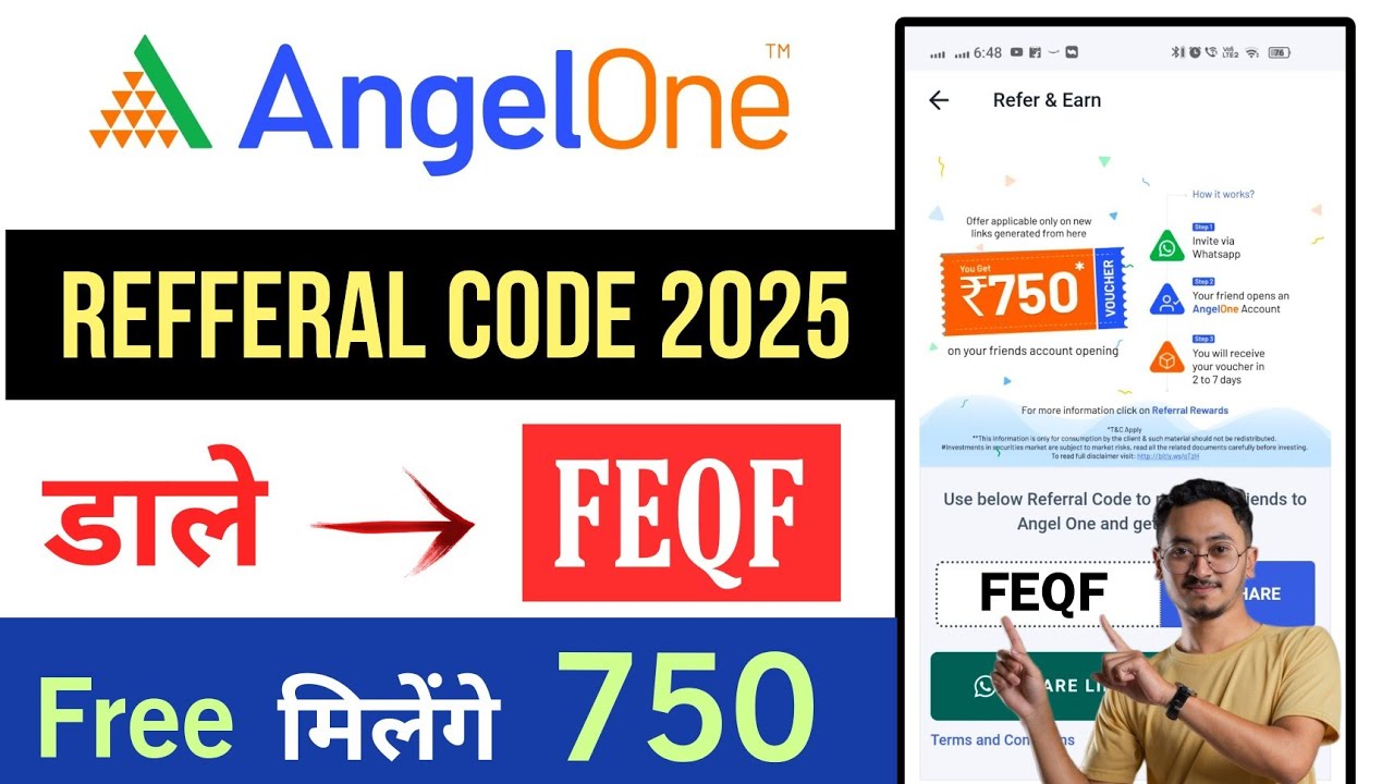 Angel one ka referral code 2025 | Angel one referral code kya hai ...