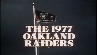 Nfl presents the 1977 oakland raiders yearbook learn that years
history https://en.wikipedia.org/wiki/1977_oakland_raiders_season
these videos are from a tel...