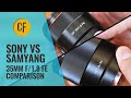 Sony vs Samyang: 35mm f/1.8 FE lens comparison