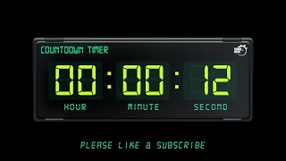 12 SECONDS TIMER - 1080p - COUNTDOWN TIMER