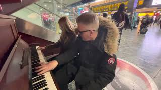 Teenage Ragtime Girl Plays Rock and Roll Piano