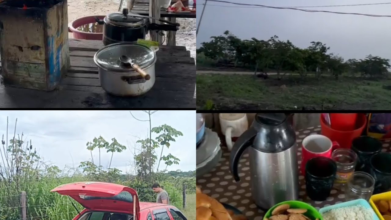 Dormimos no sítio final de semana maravilhoso 