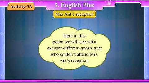Std 8 English Unit 5 Activity 3A Poem