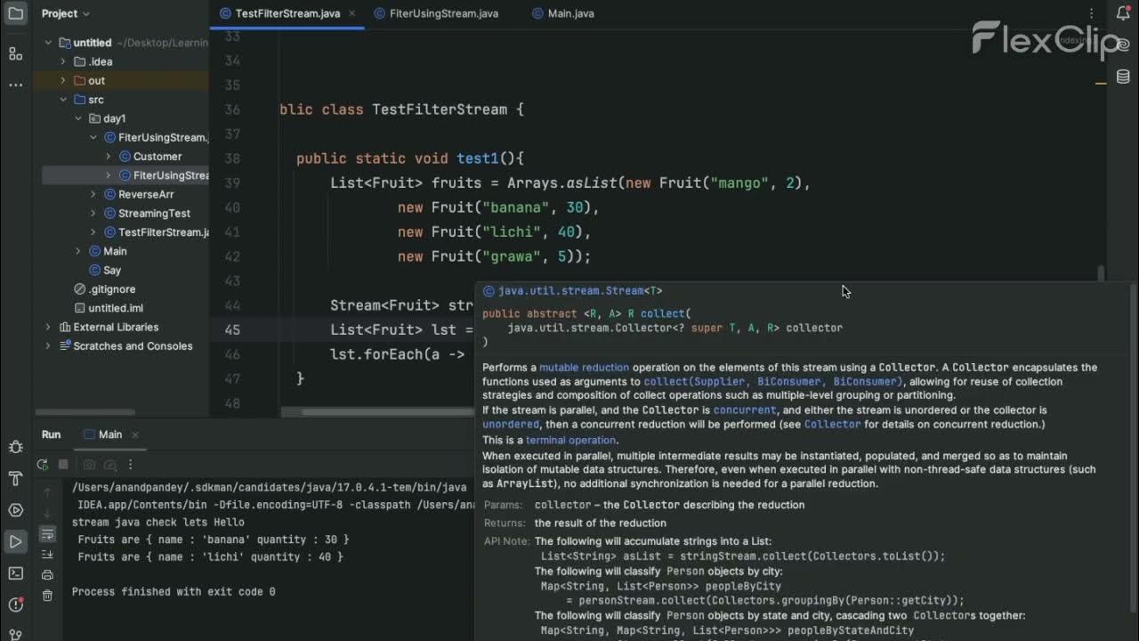 how to use Filter method in java stream - YouTube