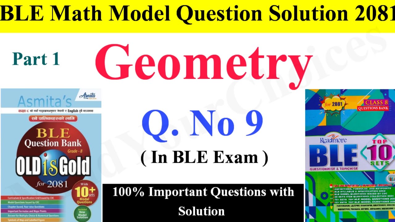 Class 8 BLE Math Model Question Solution 2081 Geometry YouTube Class 8 BLE Math Model Question Solution 2081 Geometry YouTube