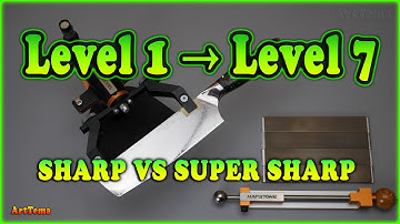 How Sharp is TOO Sharp ❓ 7 Levels of Knife Sharpness 🔪 Damascus Nakiri Blade Goes RAZOR SHARP!