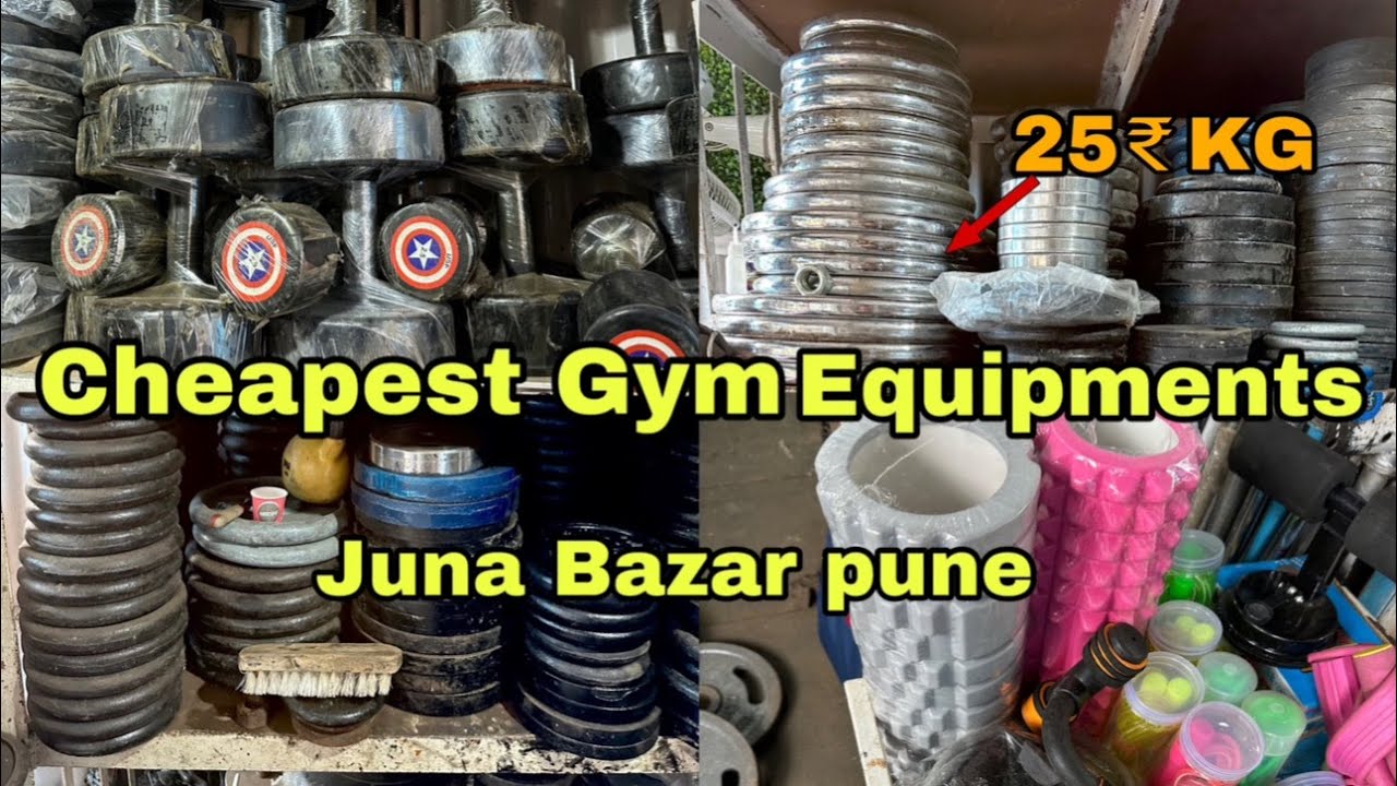 Cheapest Gym Equipment’s pune 😍 | juna bazar pune | 25rp kilo pasun suru