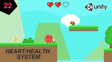 Unity HEART/HEALTH SYSTEM - 2D Platformer
