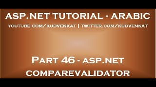 ASP NET CompareValidator control in arabic