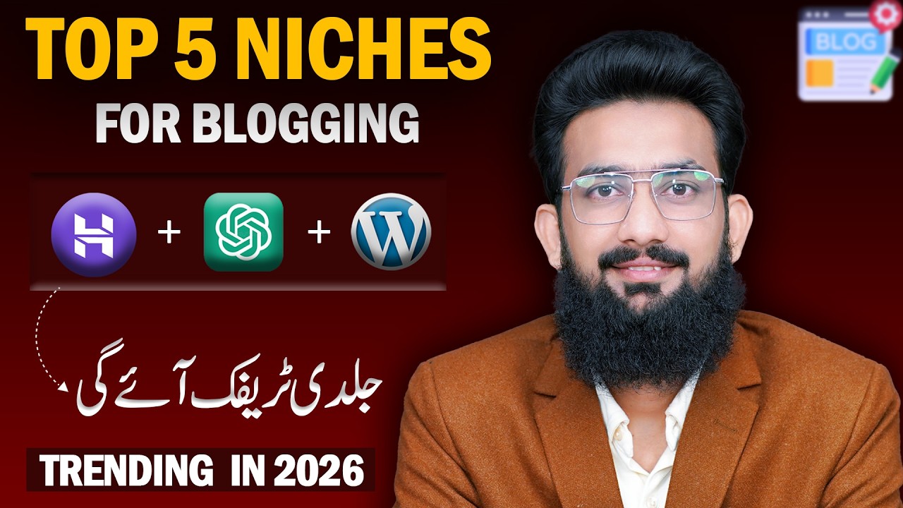 Top 5 NICHES for BLOGGING (Trending in 2026) - YouTube