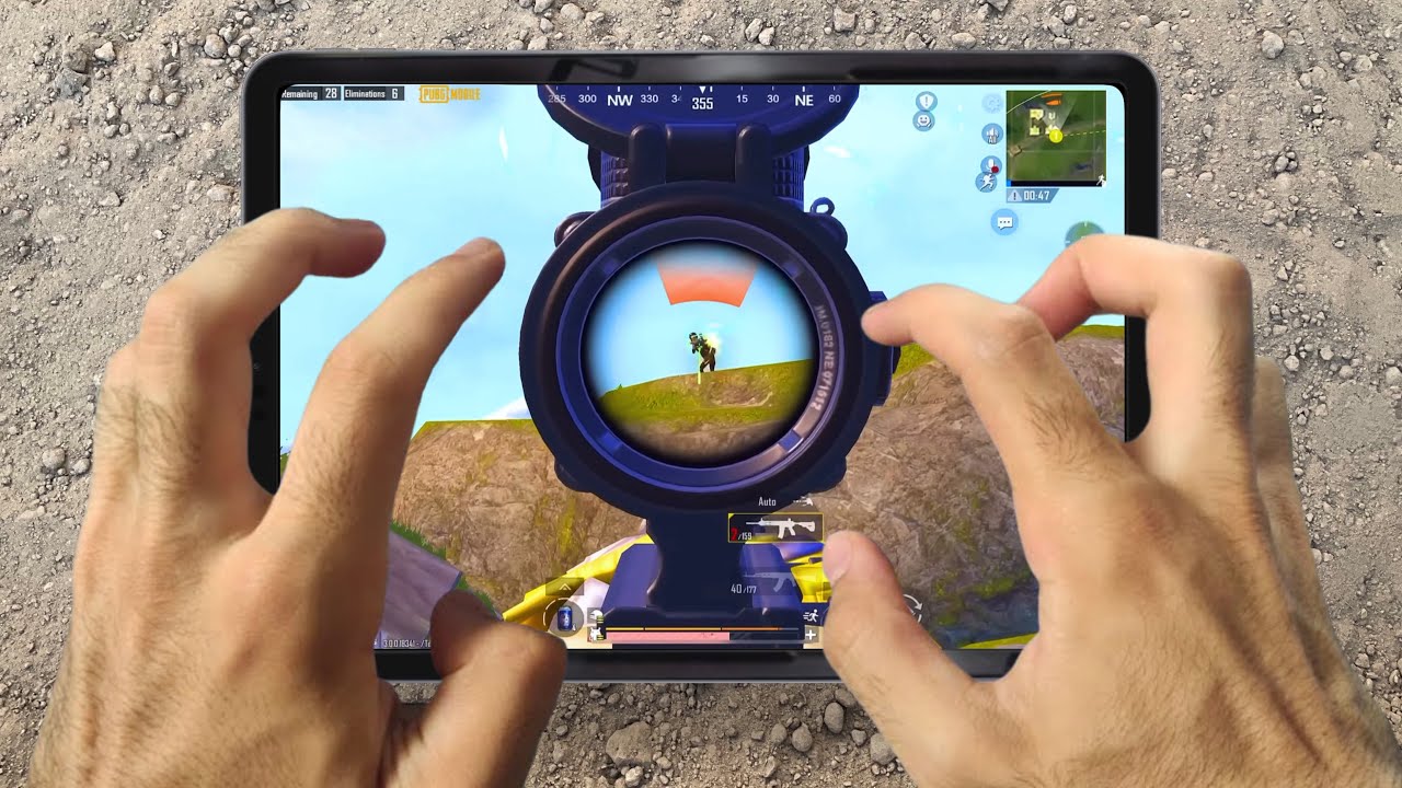 iPad Mini 6 PUBG HANDCAM 🔥 FHD+60FPS ️ 4 Fingers claw + Full Gyro 🔥 ...
