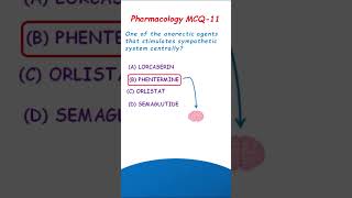 Appetite suppressants - Pharmacology MCQ-11