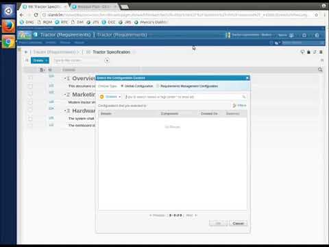 Configuration Management in DOORS Next Generation Demo 1